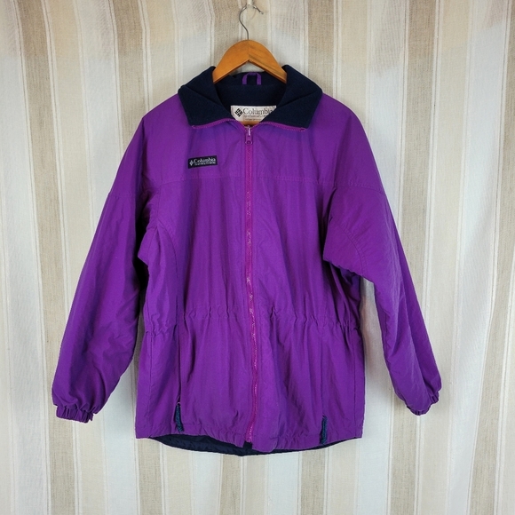 Vintage 90s Columbia‎ Winter Jacket Coat Purple Size Medium - Picture 1 of 10